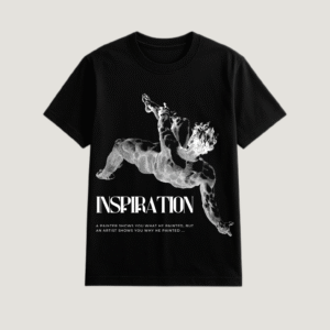 Aesthetic Falling Man Pencil Drawing Renaissance T-Shirt Print