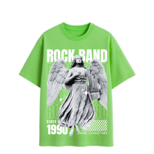 Black and Red Fun Rock Band Music T-Shirt